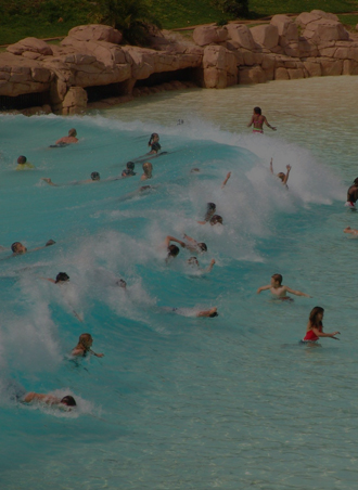  造浪設備使用現場